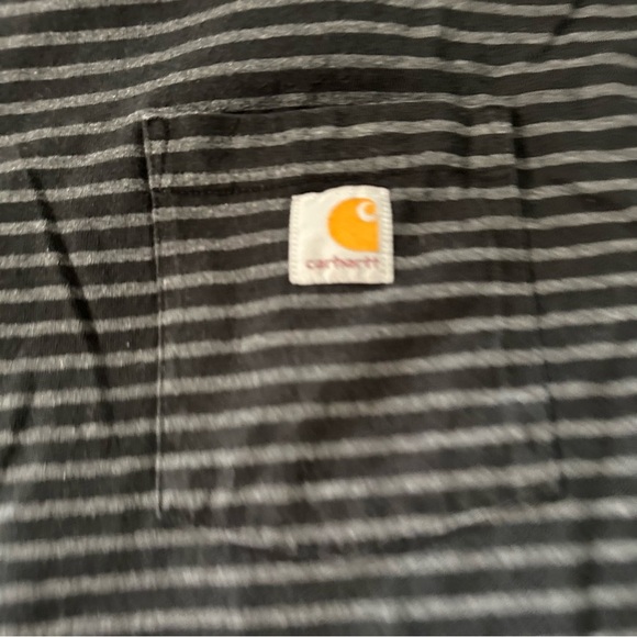 Carhartt Black Short Sleeve Tee with Textured Design - Picture 4 of 4